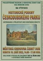 Info Card Výstava Historické podoby českodubského parku